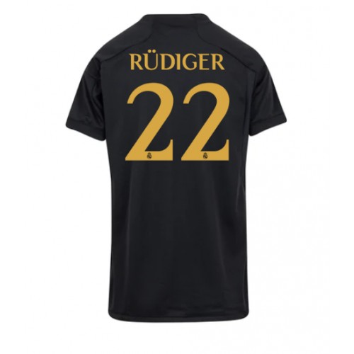 Real Madrid Antonio Rudiger #22 Rezervni Dres za Ženska 2023-24 Kratak Rukav